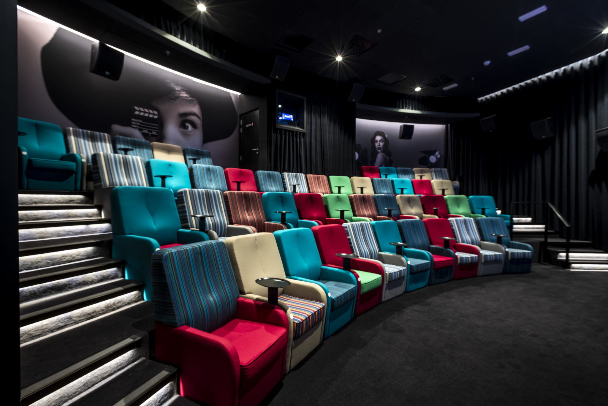 Ebony seats in big cinemas