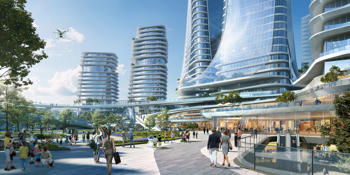 Baisha River One River Two Banks International Development In Qingdao By Chapman Taylor 1
