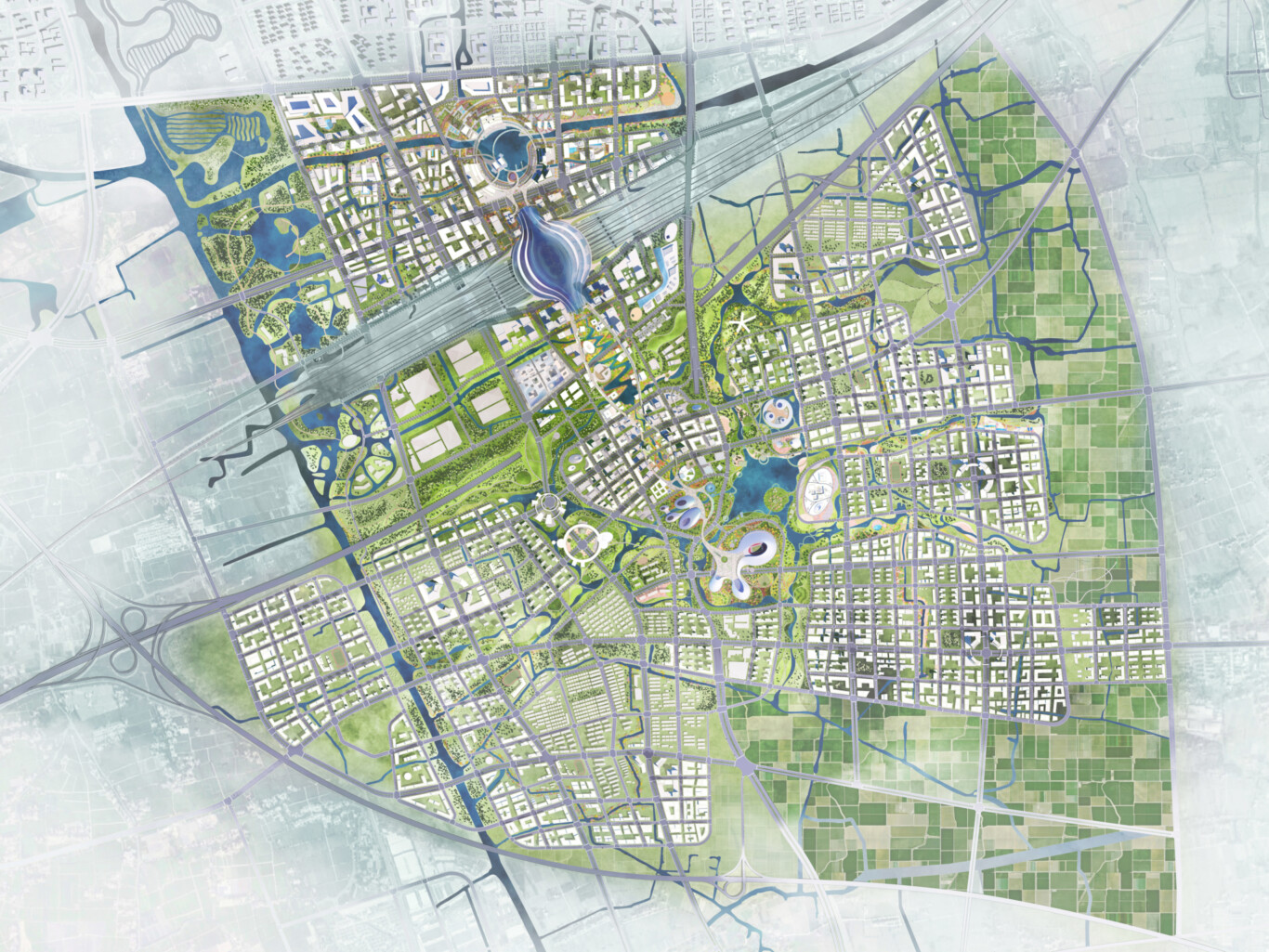 Jiaxing High Speed Station Masterplan Jan 2020