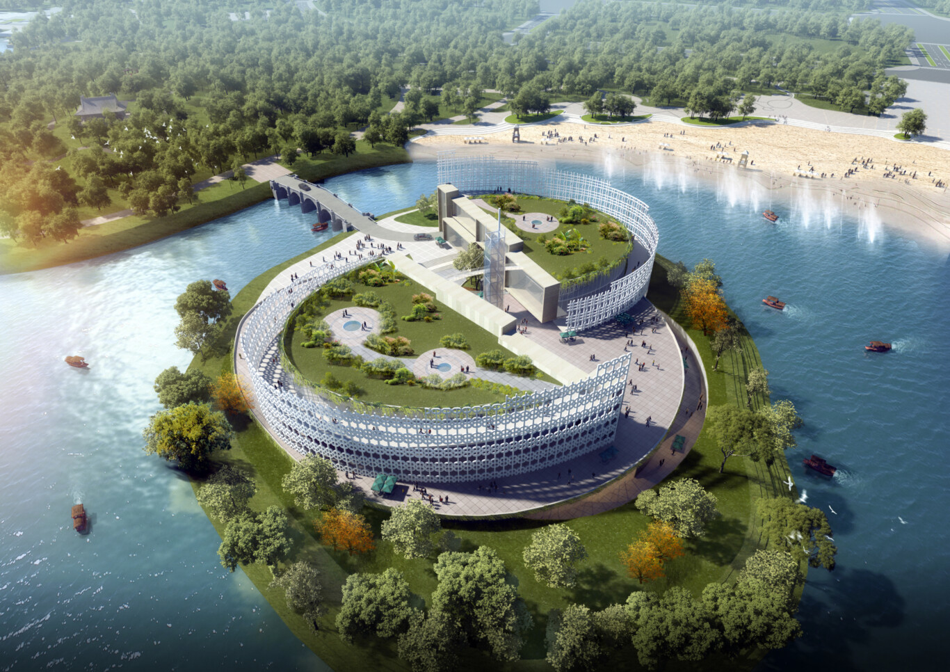 Kaifeng Island Exhibition Centre By Chapman Taylor 2