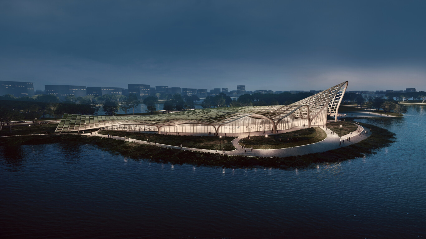 Lingang District Investment And Planning Exhibition Centre By Chapman Taylor 1