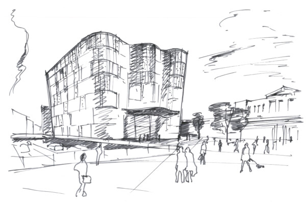 City_Plaza_Wuppertal_Chapman_Taylor_Sketch