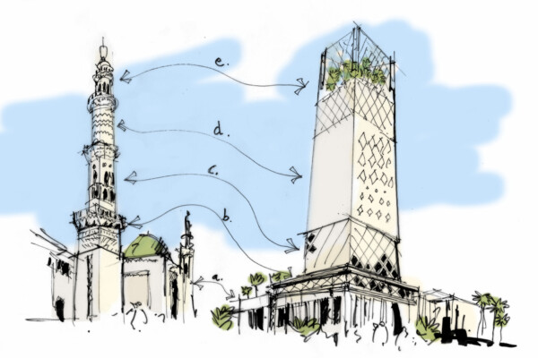 Confidential Middle East Sketch Tower 1