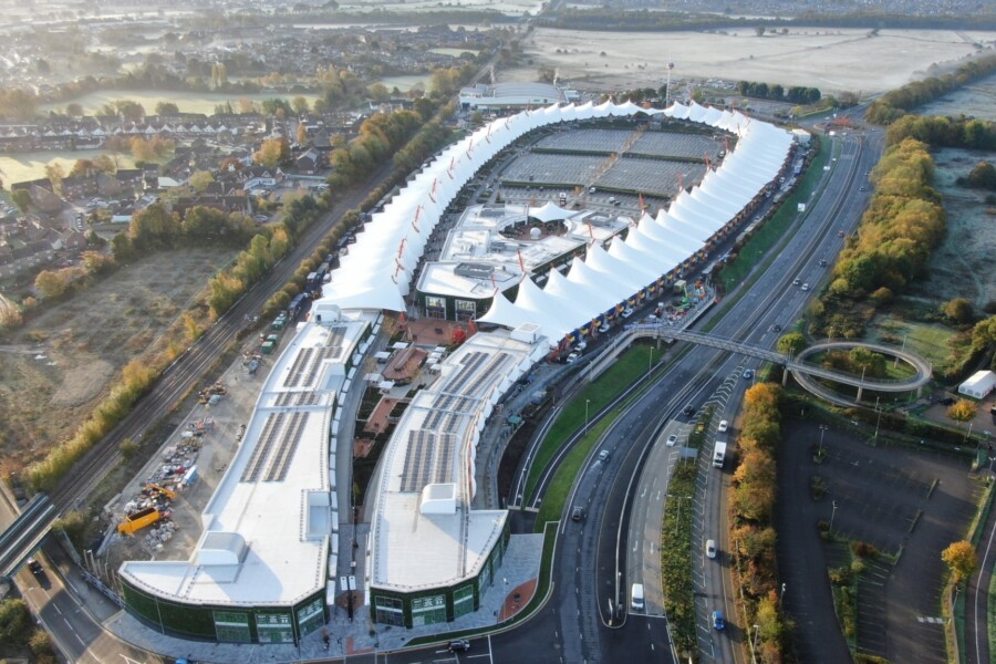 Ashford Design Outlet Extension Overview From The North