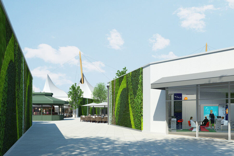 Ashford Designer Outlet Green Wall 6