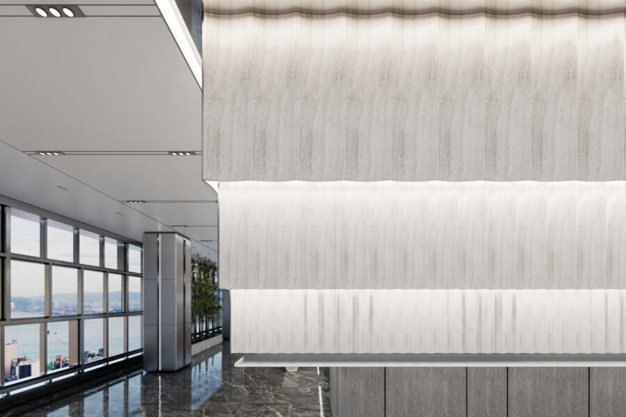 Jinan Xintai Highrise Workplace Sky Lobby Detail