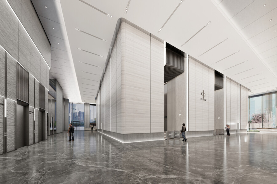 Jinan Xintai Highrise Workplace Office Lobby1