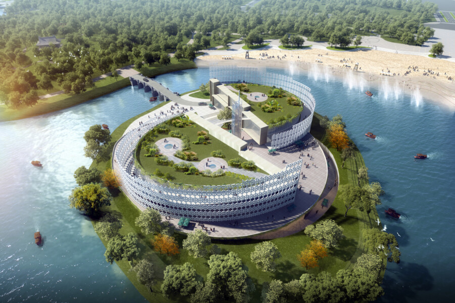 Kaifeng Island Exhibition Centre By Chapman Taylor 2