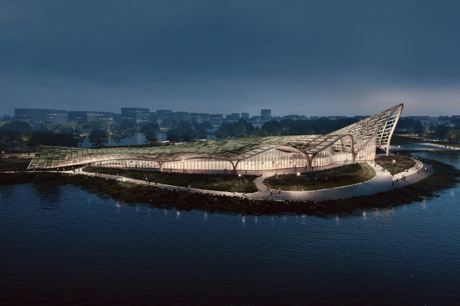 Lingang District Investment And Planning Exhibition Centre By Chapman Taylor 1
