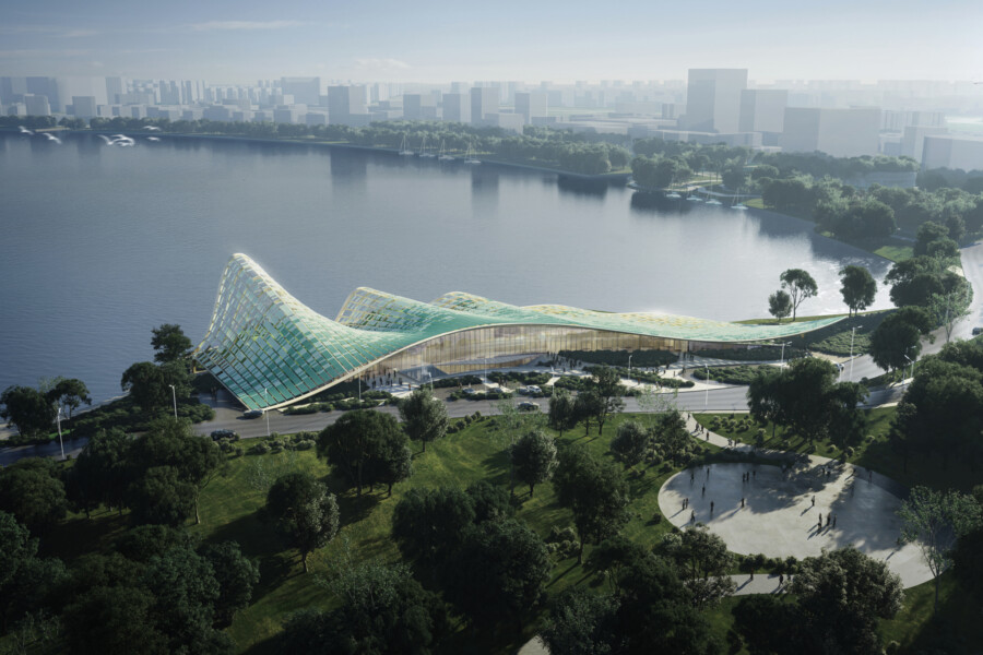 Lingang District Investment And Planning Exhibition Centre By Chapman Taylor 2