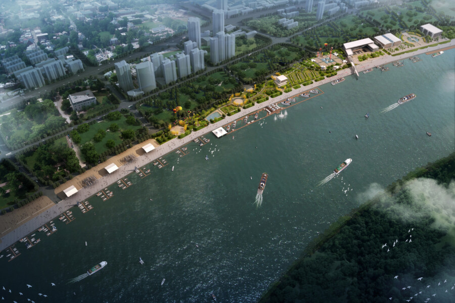 Pujiang Day View Of Marina